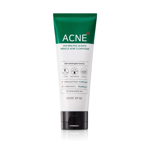 Some-By-Mi-Aha-Bha-Pha-30Days-Acneclear-Foam-100ml-207507 Sữa Rửa Mặt AHA 30 days Some By Mi 100ml
